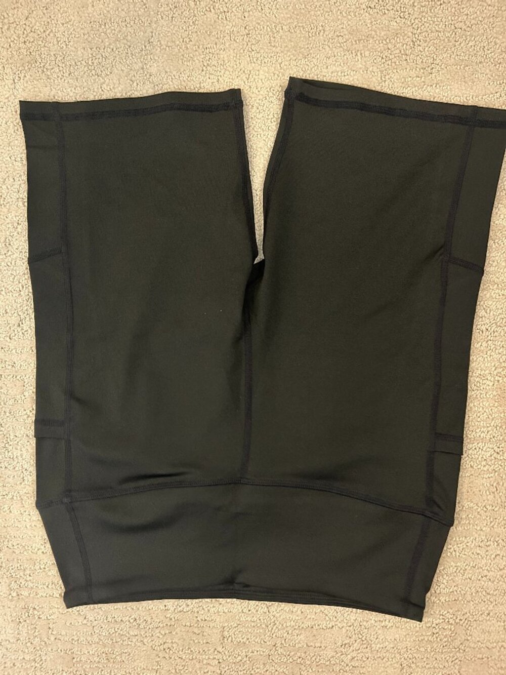Black bermuda bike shorts